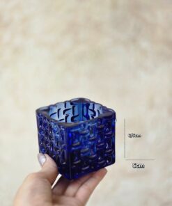 شات شمع شات مربع آجری آبی