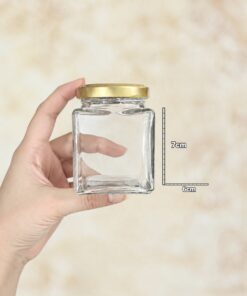 جار مربع جار شیشه مربع شات شات شیشه ای شات شمع شمع شیشه ای شیشه شمع